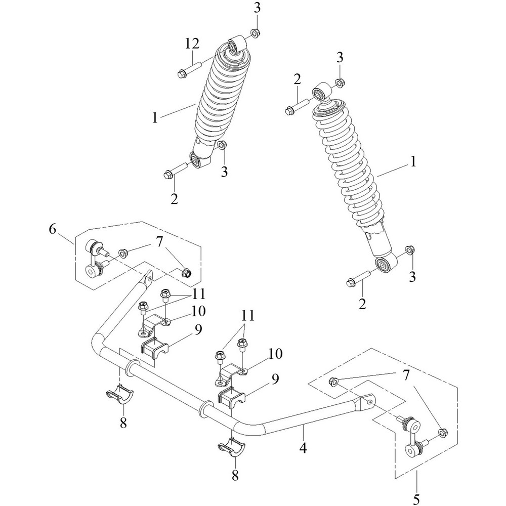 Rear Shock – The Official Apache Quad Parts Store