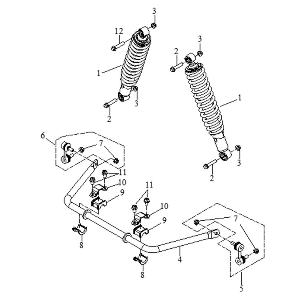 Rear Shock – The Official Apache Quad Parts Store