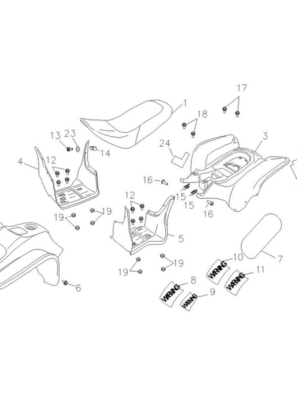 Seat, Fender (White)