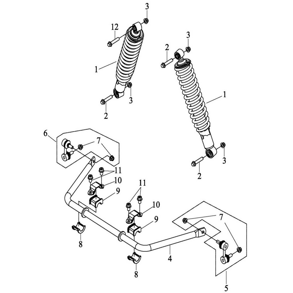 Rear Shock – The Official Apache Quad Parts Store
