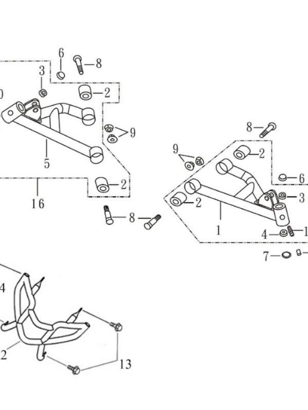 SWING ARM / FOOTREST / FEND BAR